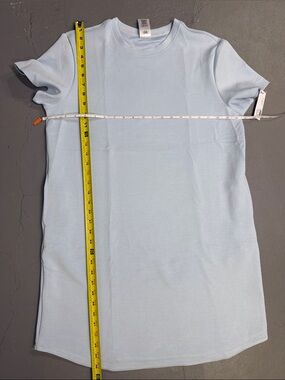 Light Blue Women's T-Shirt Dress